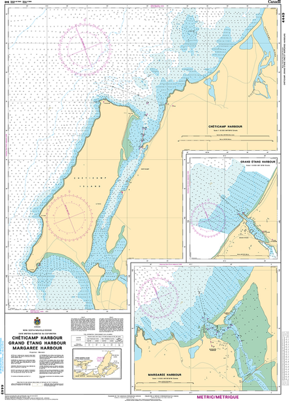 CHS Print-on-Demand Charts Canadian Waters-4449: ChЋticamp, Grand ѓtang and Margaree Harbours, CHS POD Chart-CHS4449