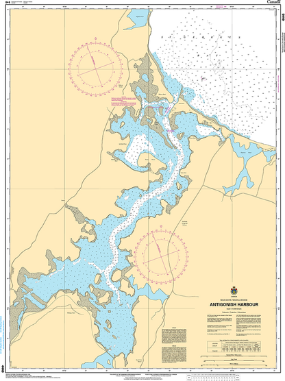 CHS Print-on-Demand Charts Canadian Waters-4446: Antigonish Harbour, CHS POD Chart-CHS4446