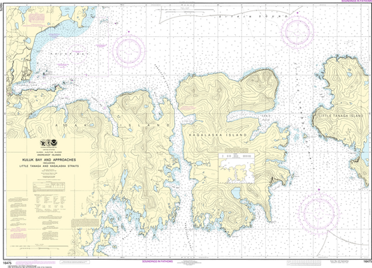 NOAA Chart 16475: Kuluk Bay and Approaches, including Little Tanaga and Kagalaska Straits