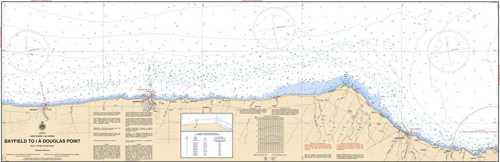 CHS Chart 2261: Bayfield to/à Douglas Point