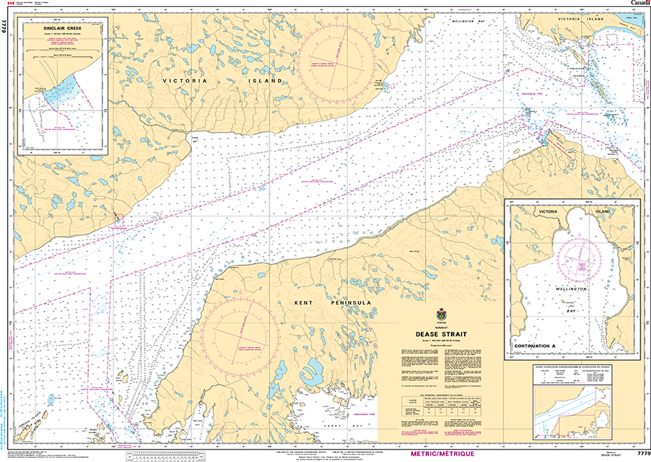 CHS Print-on-Demand Charts Canadian Waters-7779: Dease Strait, CHS POD Chart-CHS7779