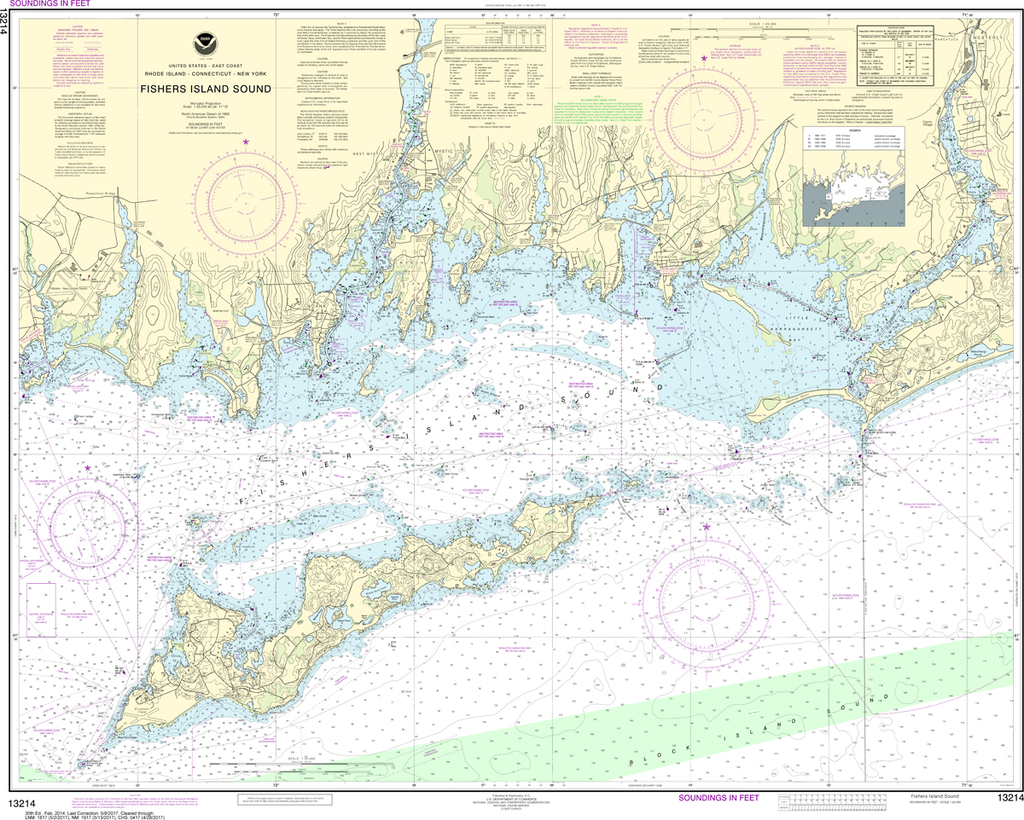 NOAA Chart 13214: Fishers Island Sound