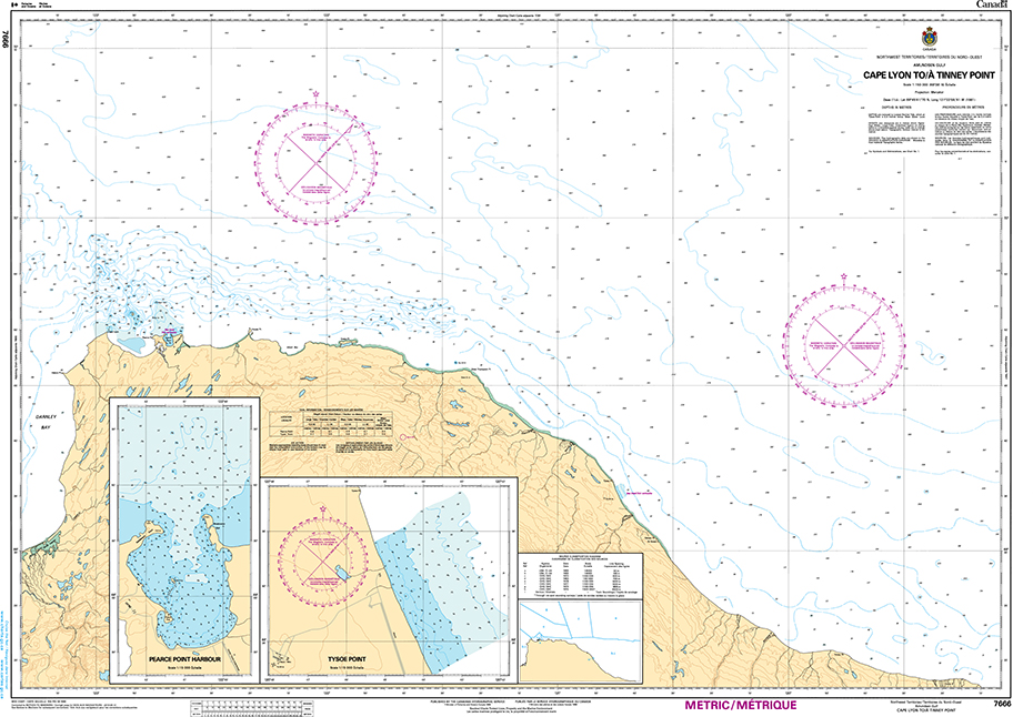 CHS Print-on-Demand Charts Canadian Waters-7666: Cape Lyon to/€ Tinney Point, CHS POD Chart-CHS7666