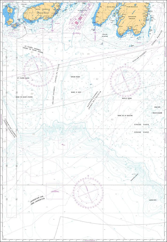 CHS Chart 4047: St. Pierre Bank / Banc de Saint-Pierre to / au Whale Bank / Banc de la Baleine