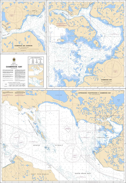 CHS Chart 7750: Approaches to/Approches à Cambridge Bay