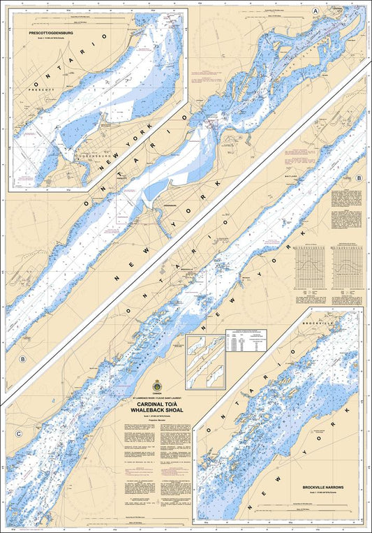 CHS Chart 1435: Cardinal to/à Whaleback Shoal