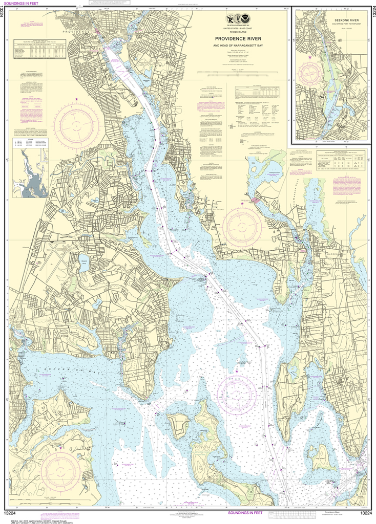 NOAA Chart 13224: Providence River and Head of Narragansett Bay