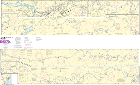NOAA Chart 11515: Savannah River - Brier Creek to Augusta