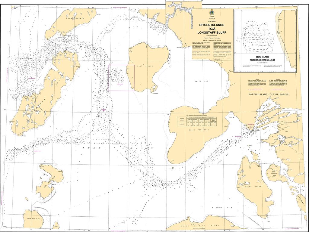 CHS Chart 7411: Spicer Islands to Longstaff Bluff