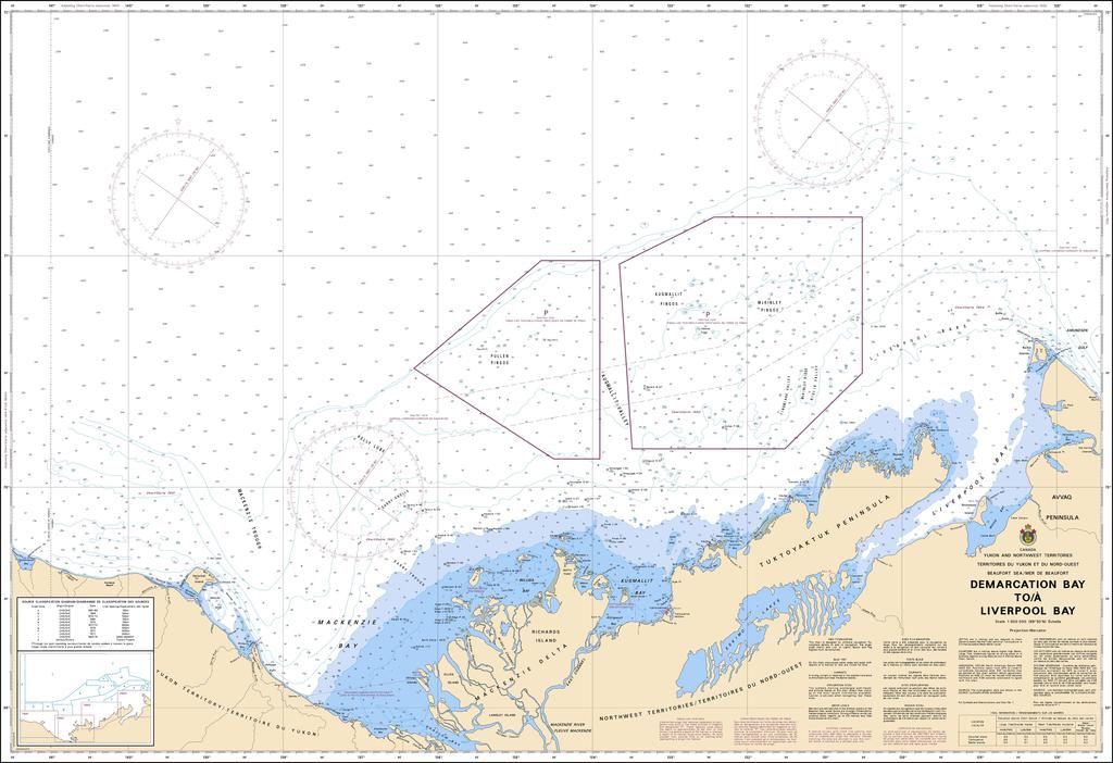 CHS Chart 7620: Demarcation Bay to/à Liverpool Bay