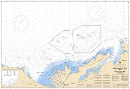 CHS Chart 7620: Demarcation Bay to/à Liverpool Bay