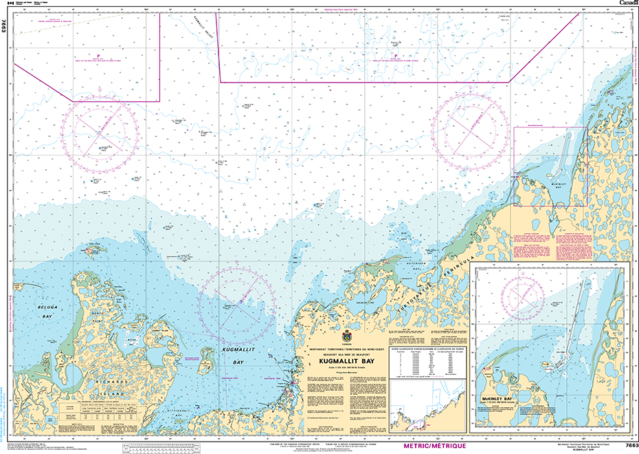 CHS Print-on-Demand Charts Canadian Waters-7663: Kugmallit Bay, CHS POD Chart-CHS7663
