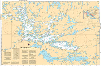 CHS Chart 6105: Rainy Lake / Lac à la Pluie