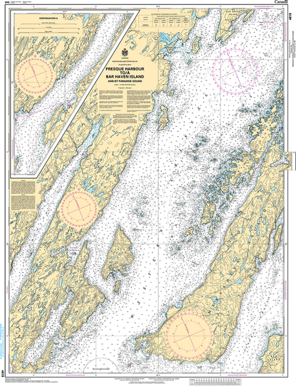 CHS Print-on-Demand Charts Canadian Waters-4619: Presque Harbour to/€ Bar Haven Island and/et Paradise Sound, CHS POD Chart-CHS4619