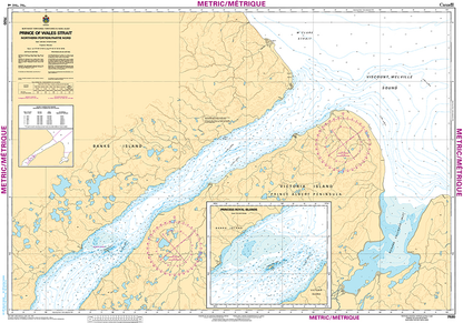 CHS Print-on-Demand Charts Canadian Waters-7520: Prince of Wales Strait, Northern Portion/ Partie Nord, CHS POD Chart-CHS7520