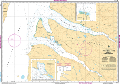 CHS Print-on-Demand Charts Canadian Waters-7512: Strathcona Sound and/et Adams Sound, CHS POD Chart-CHS7512
